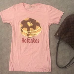 Pink “Hotcakes” T-shirt!  Soft Egyptian Cotton.